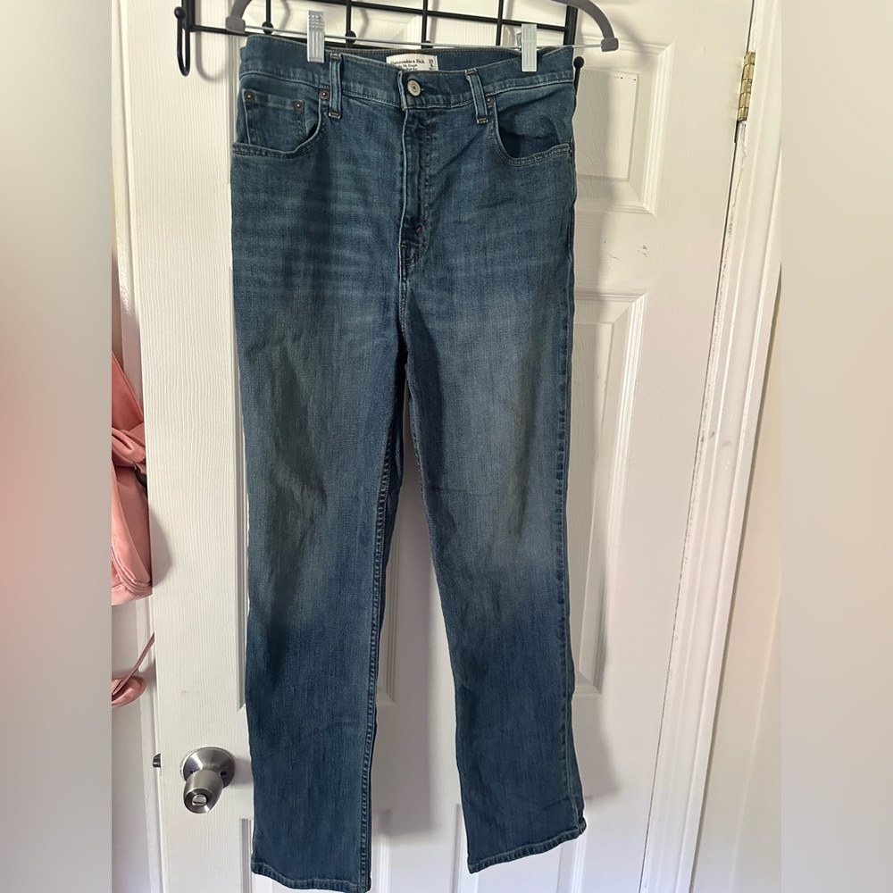 Abercrombie & Fitch 29 Blue Straight-Leg Jeans
